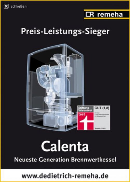 Calenta 15 DS Gas-Wand-Brennwertkessel Leistung (kW) 3,4-15,8 m ...